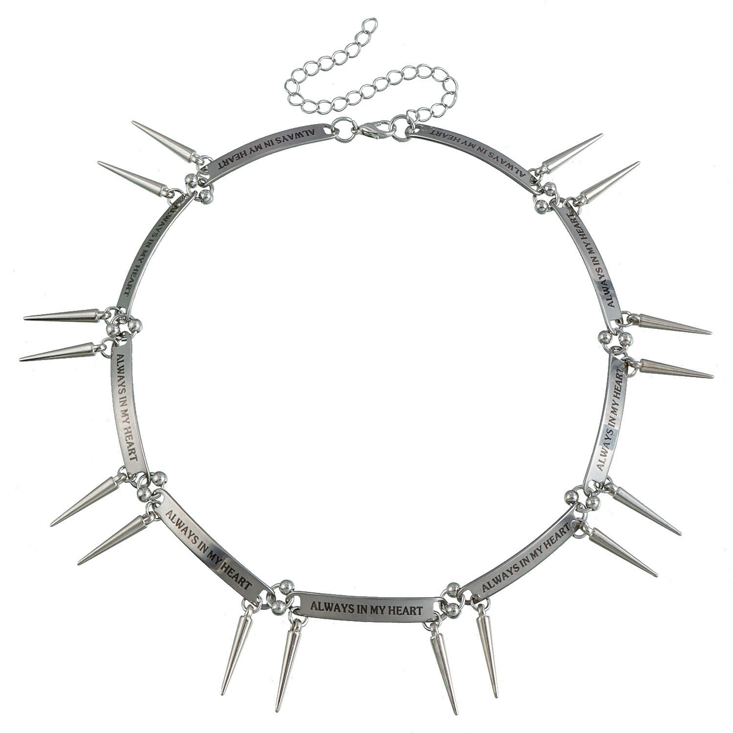 Jewelry Heavy Metal Personality Minimalist Rivet Punk Style Exquisite Hot Girl Choker Necklace Jewelry for Women