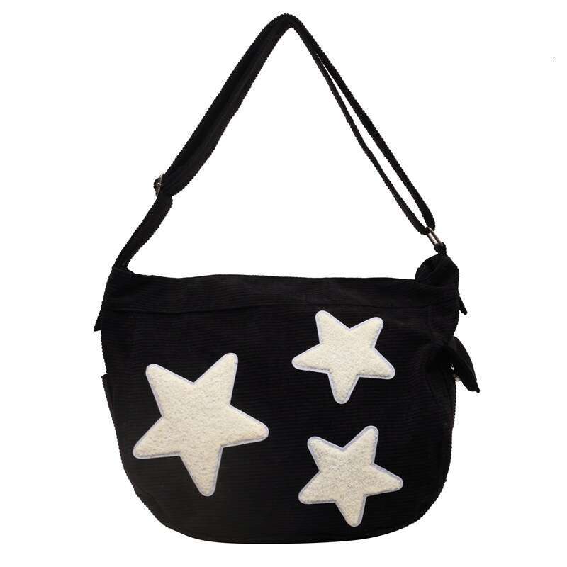 Corduroy Star for Women Summer Large Capacity Casual Crossbody 2025 New Versatile High-end Canvas Bag