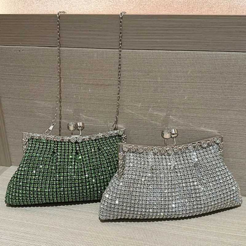 Luxy Moon Luxury Rhinestone Evening Clutch Bag Dress Wedding Bride Handbag Shiny Design Party Banquet Lady Portable Purse Z534 M250625
