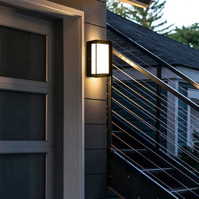 Modern Outdoor Wall Light Waterproof IP65 Motion Sensor LED Lighting 18W 30W Porch Lights Balcony Garden Outdoor Street Lighting XJ250624