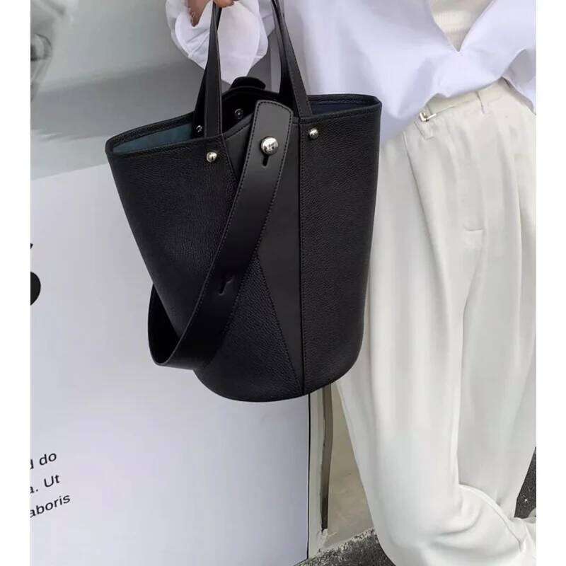 Premium Bucket Women's Single Shoulder Crossbody Omnibus Commuter Underarm Tote Bag High Appearance Level Large Capacity