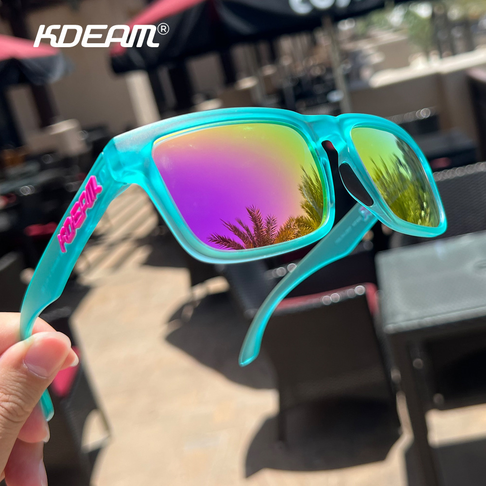 Fresh Colors Polarized Sunglasses Men Women Top Square Unisex Sun Glasses With Orange Box Category 241223