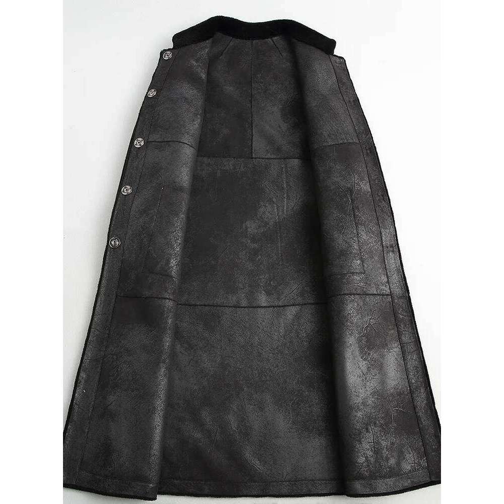 Pudi Women Winter Real Wool Coat Jacket Over Size Parka Lady Fashion Genuine Fur Coats Outwear A68290