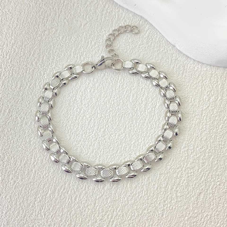 eManco Hot S Boutique Creative Stainless Steel Silver Plated Mens Bracelets Pendant Accessories Party Couple Gift Jewelry X250625