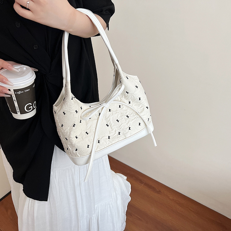 Free shipping 2025 designer Shoulder Bags for womans ladies flap lady fashion casual bow square handbag women crossbody Underarm bag - view 4