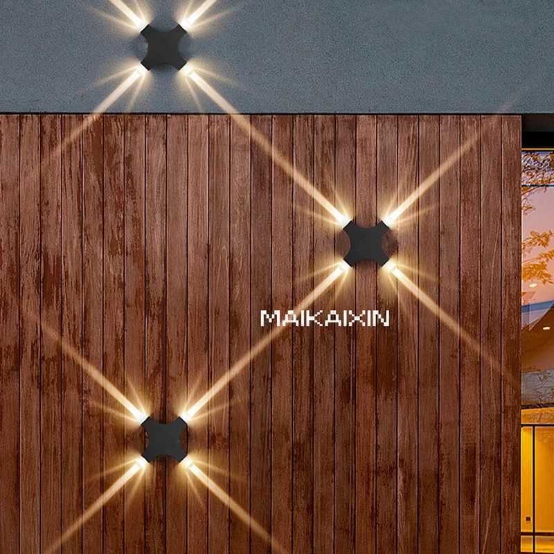 Decorate Line Beam LED Wall Lamps Aluminum COB Outdoor Light 6W 12W Waterproof IP65 Up and Down Porch Sconces AC110 220V XJ250624