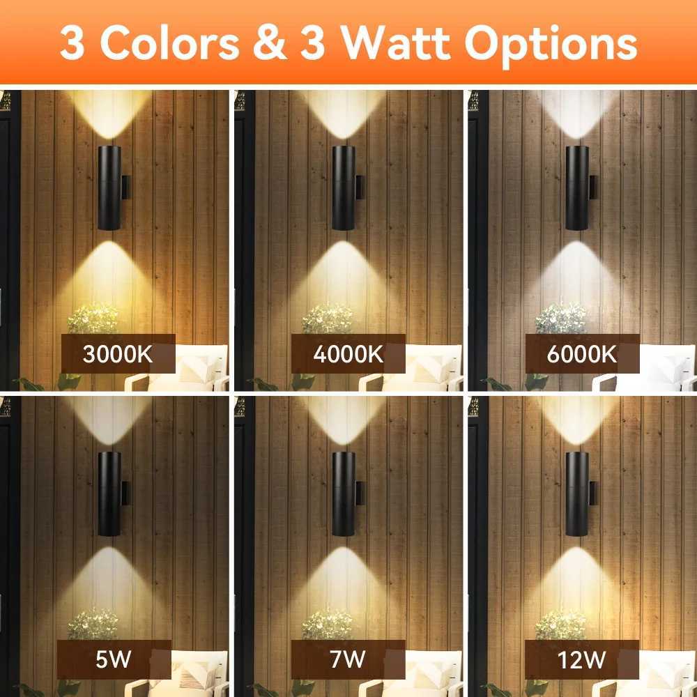 Wall Lamp E27 Bulb Modern Room Wall Decor Lights Garden Lights Outdoor Balcony LED Lights Street Lights Double Head Indoor LampXJ250624