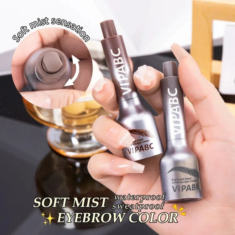 Square Brush Wild Eyebrow Painting Paste Pressing 3D Dye Dip Eyebrow Long-lasting Enhancers Cream Hairline Modification Makeup 250625