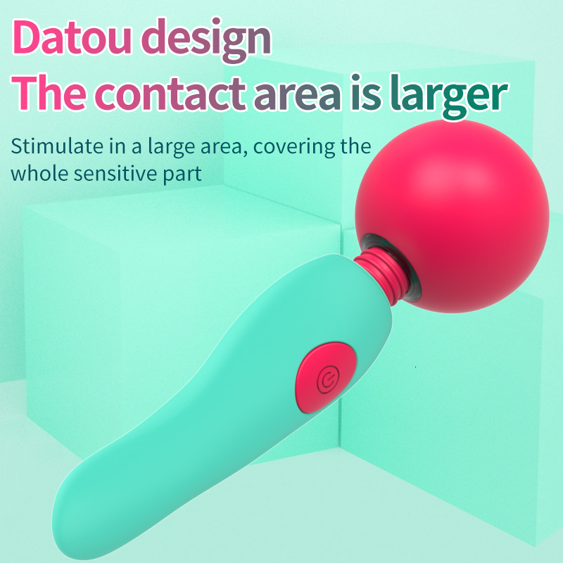 Adult Toys Battery-Powered Silicone AV Wand Variable Speed Vibrator Female Masturbator Sex Toy