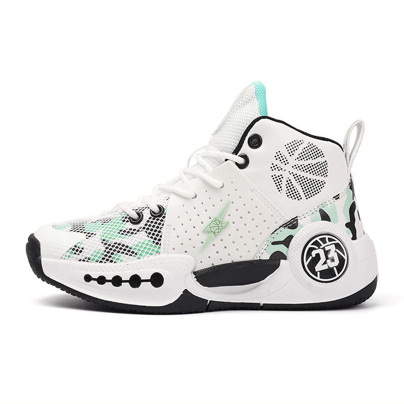 8809-Breathable Sneakers, Mesh Basketball Shoes, Anti-slip Wear-Resistant, Boys' Basketball Shoes, Boys' Youth, Practical Training Sneakers,