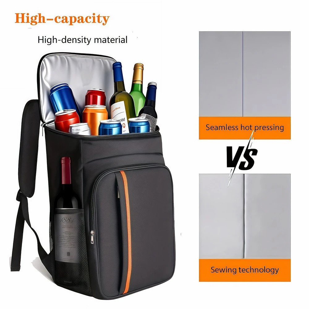 Picnic backpack double shoulder insulation bag suitable for travel outdoor camping picnicking nonfood direct contactzwq 250624