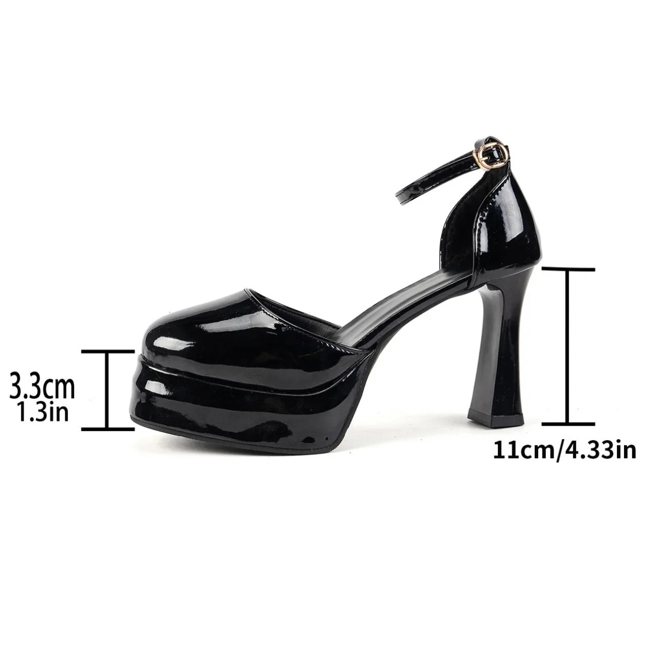Mary Janes High Heels Waterproof Platform Sexy Ultra High Heels Small Size Womens Shoes Wedding Shoes 250624
