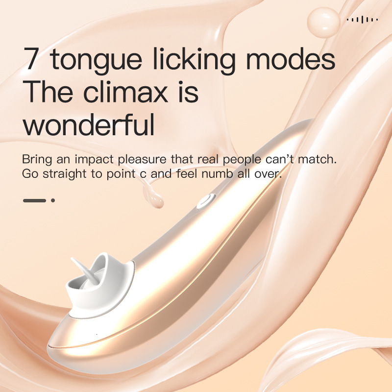 Haoqi Fun Female Silicone Couple Sex Toy Licking Device Masturbator AV Stick Vibrator Tongue Licker