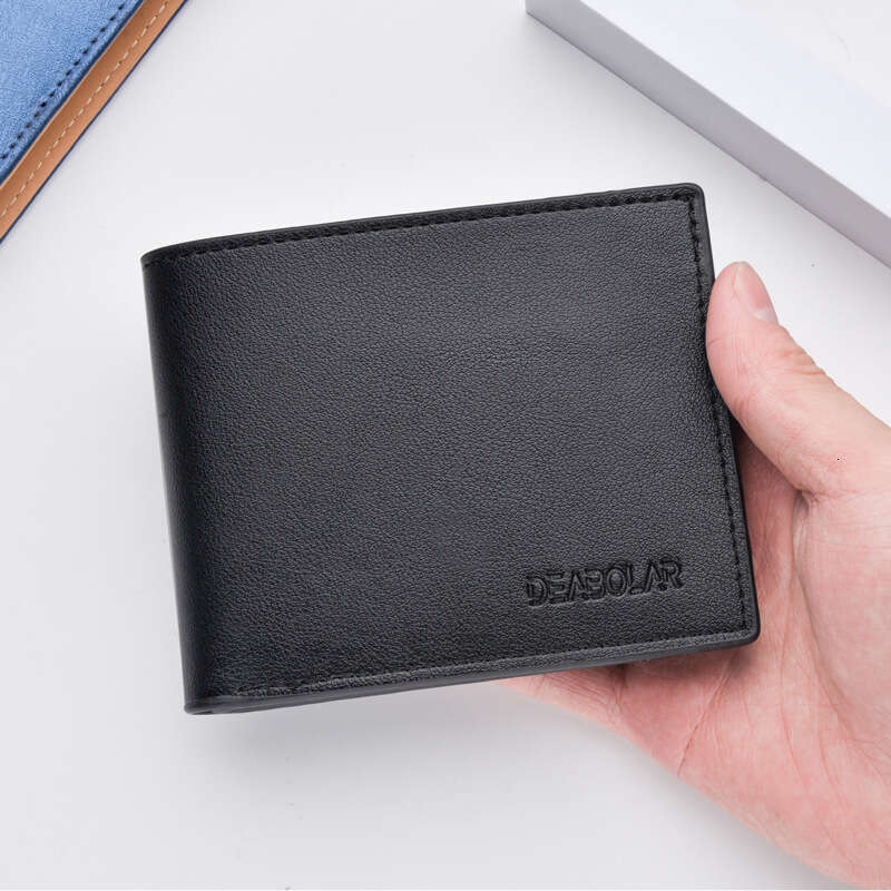 New Men's Short Driving License Multi-Card Slot Men 70% off Horizontal Business Leather Wallet wallet designer mens wallet