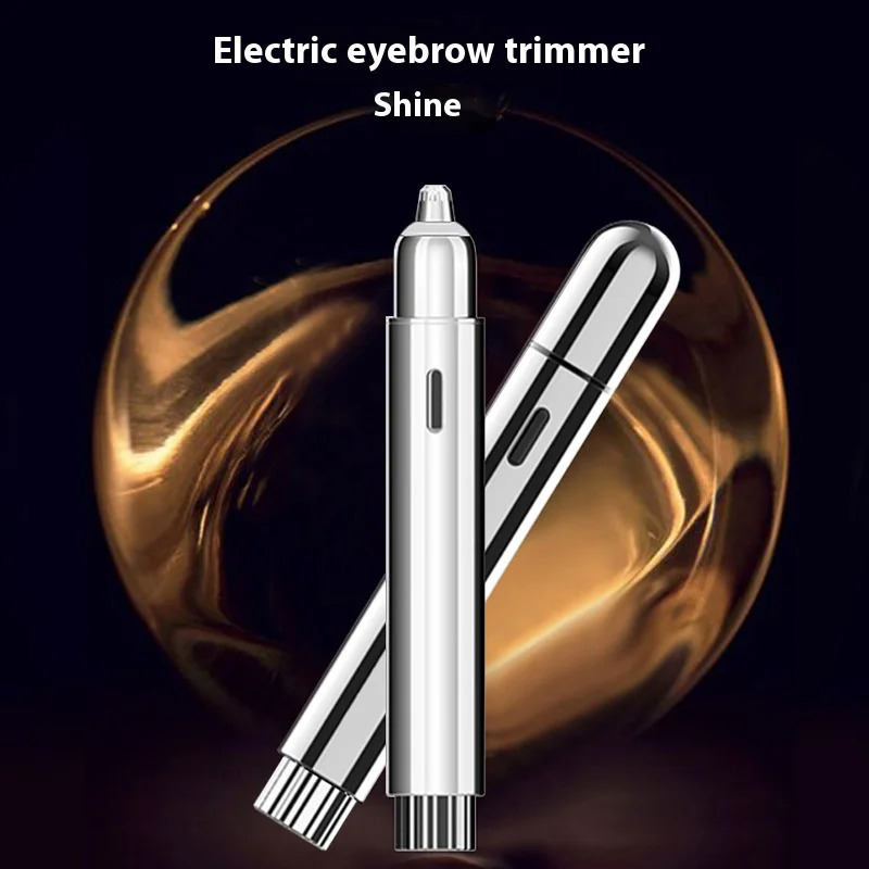 Professional Painless Eyebrow Trimmer with LED Light Precision Blades - Rechargeable Portable Hair Remover for Sensitive Skin 250625