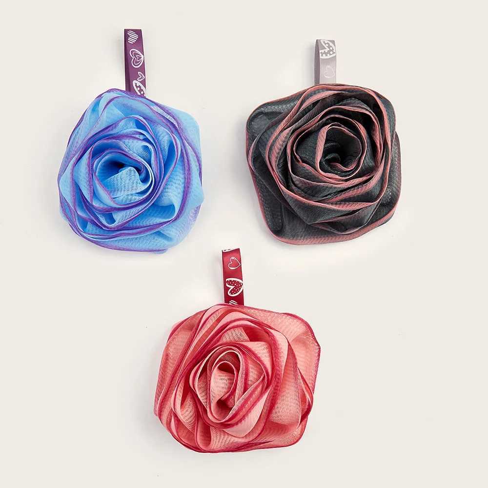 Bath Ball Sponge Bath Artifact Massage Ball Bath Exfoliating Body Scrubber Foaming Rich Two Color Bath Flower Bathroom Supplies R250625
