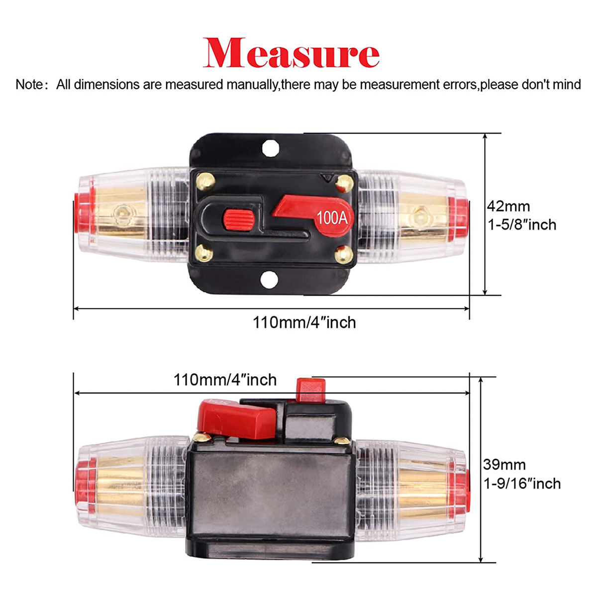 Car, yacht, RV, recoverable circuit breaker, audio modification, circuit protector, automatic recovery safety seat 20A-150A