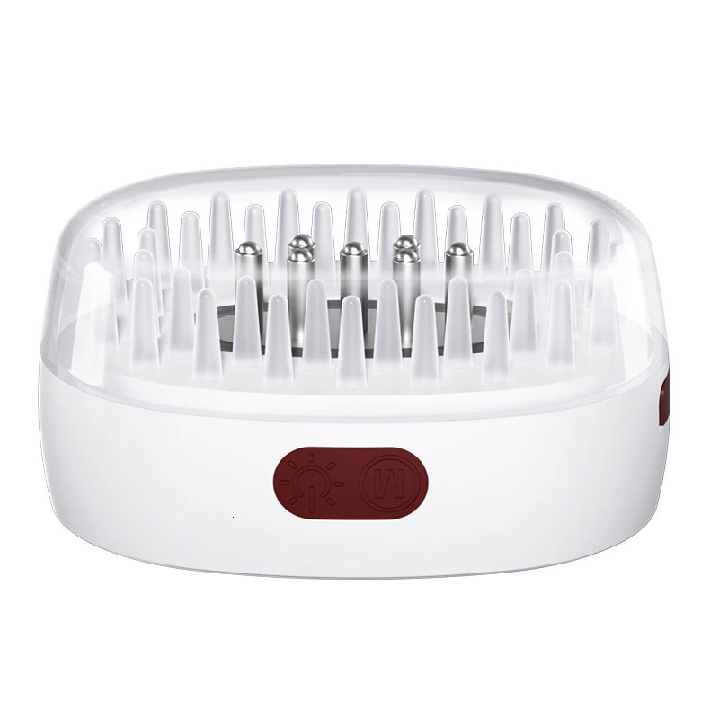 Rechargeable Scalp Massager Brush Vibration Roller Balls Electric Hair Care Tool for Head Relaxation Hair Growth Stimulation 250625