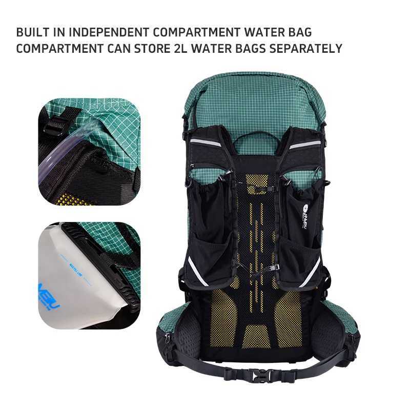 ANMEILU Climbing Backpack Outdoor Ultralight Packs Bags Lightweight Durable Travel Camping Hiking 40L W250625