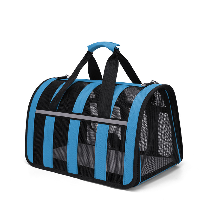 Cat bag for easy outdoor use, foldable pet bag, breathable space cabin, single shoulder portable dog backpack, hand-held