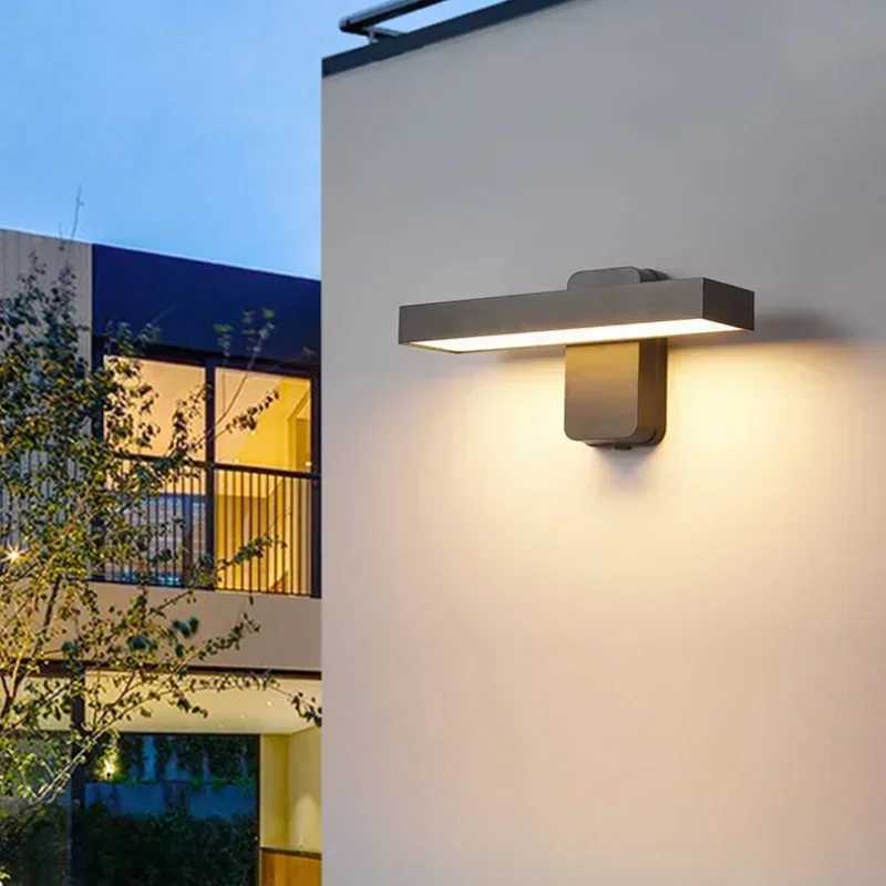 Outdoor Wall Light Waterproof IP65 Light LED Wall Lamp Rotatable Porch Lights Exterior Garden Decoration Balcony Wall Sconces XJ250624