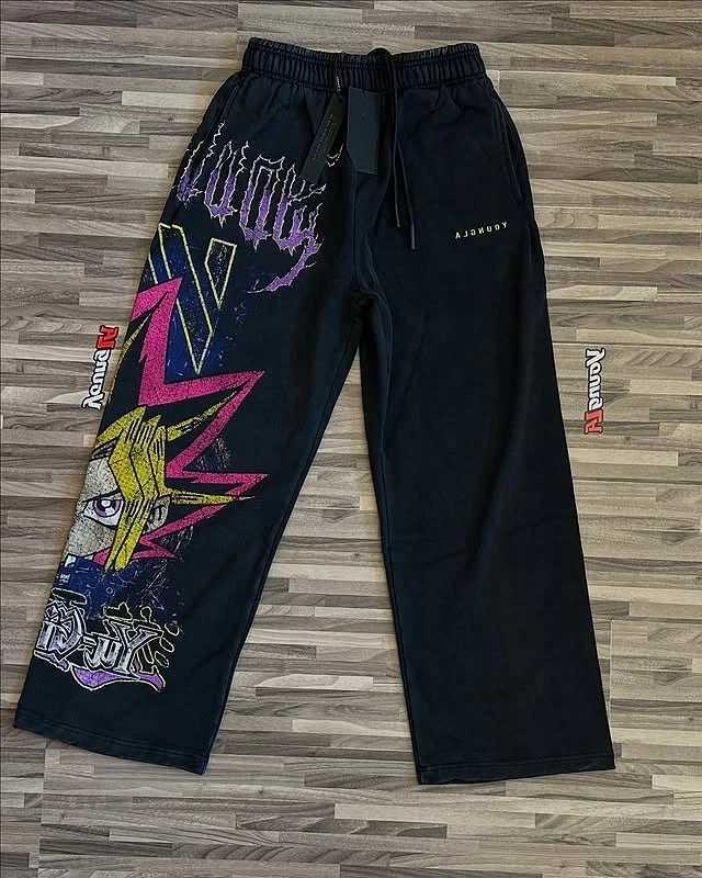 Baggy Sweatpants Men Casual Pants Gym Trousers Y2k Pants Elastic Waist American Streetwear 2000s Joggings Men Clothing X250625