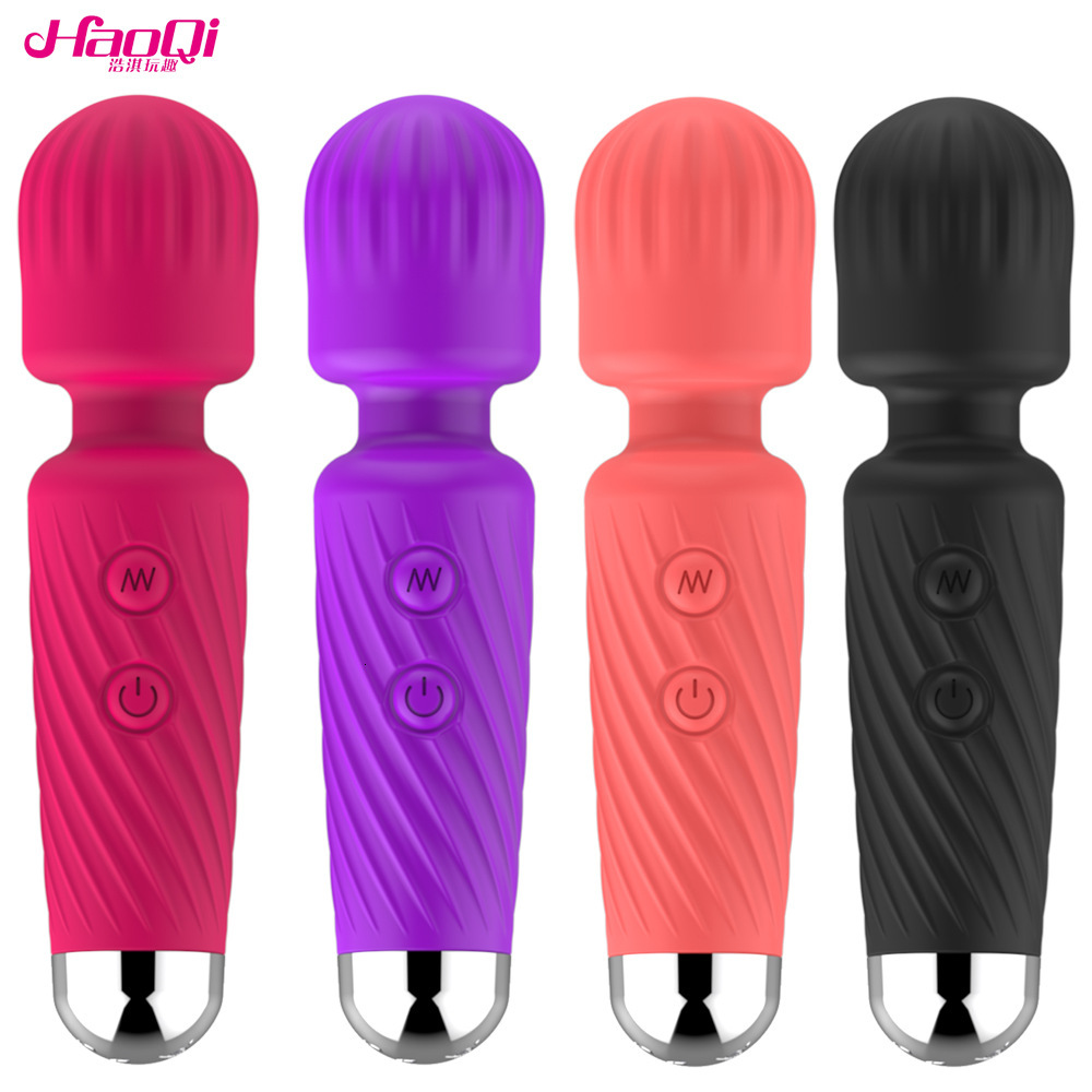 Haoqi Fun New Mini Rechargeable AV Adult Sex Massage Stick Masturbation Device