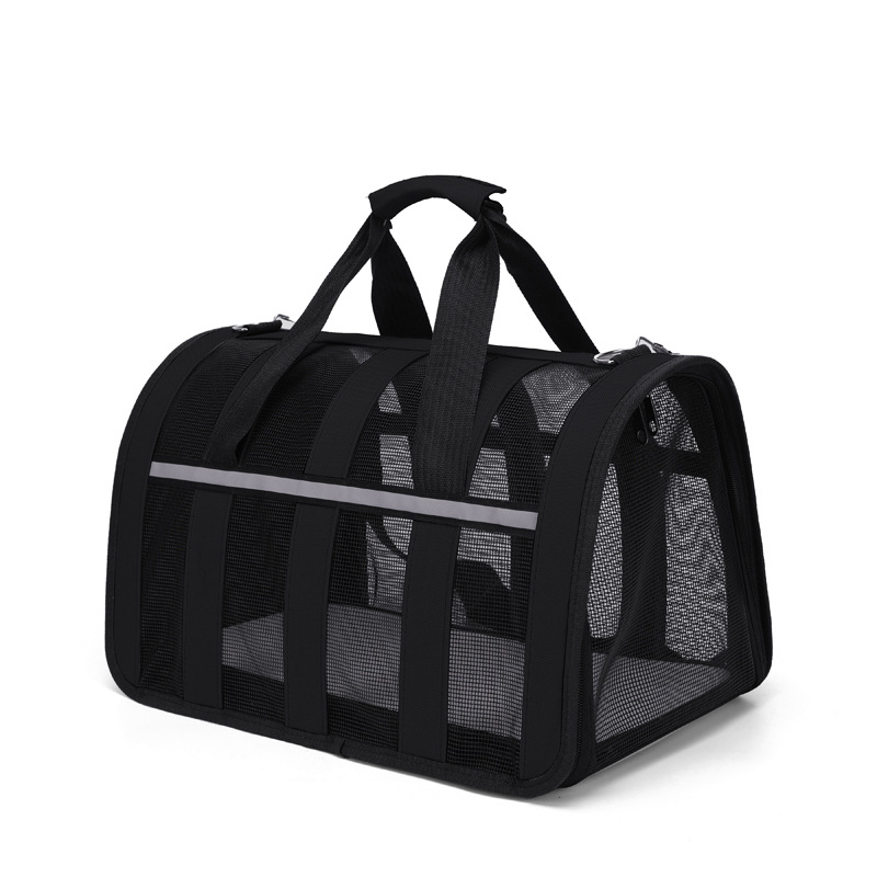 Cat bag for easy outdoor use, foldable pet bag, breathable space cabin, single shoulder portable dog backpack, hand-held