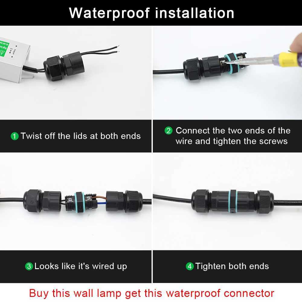 Outdoor Indoor LED Wall Lamp Door Long LED Wall Light Waterproof Porch Wall Lighting IP 65 Garden Lights 220V/110V Home LampsXJ250624