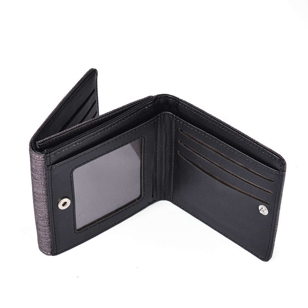 New Men's Wallet Short Canvas Simple Youth High School Student Multi-Card Slot 70% off Ticket Holder wallet designer mens wallet
