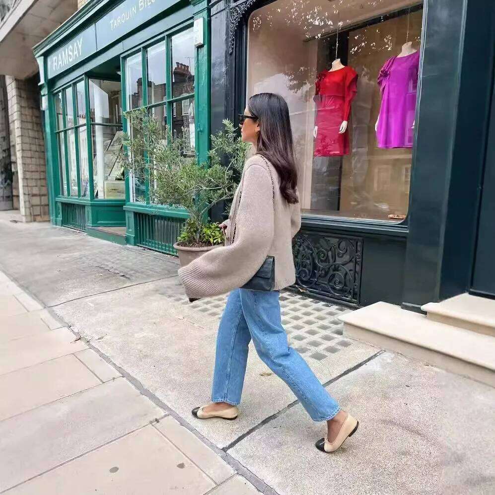 long sleeve V-neck single breasted women high fashion autumn winter new cardigan female