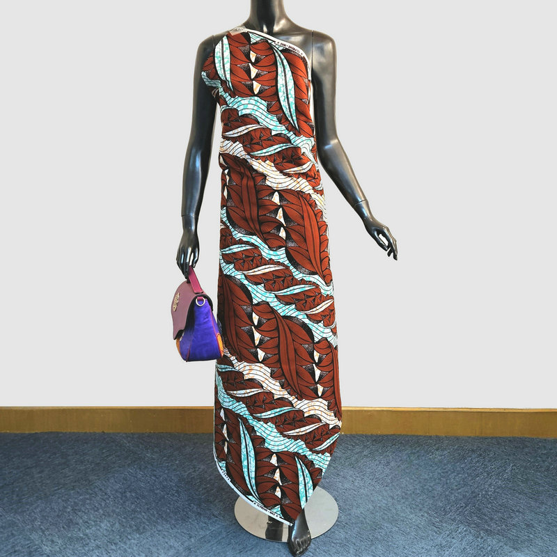 Fashionable Super Dutch Wax Hollandaise Printed Fabric, 100% Cotton Material, soft and comfortable, 6 Yards Per Piece