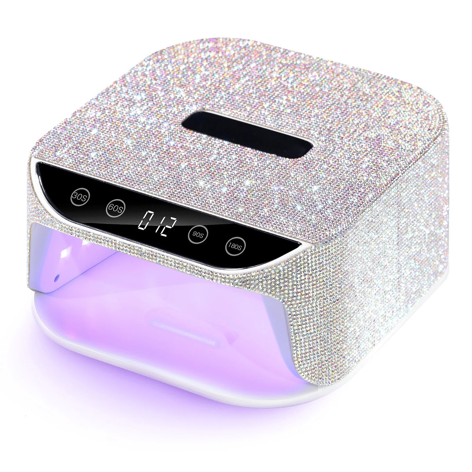 36Leds Diamond Inlaid Nails Dryer Professional UV LED Nail Art Lamp High Power Quick Drying LCD Touch Light Curing All Gel 250625