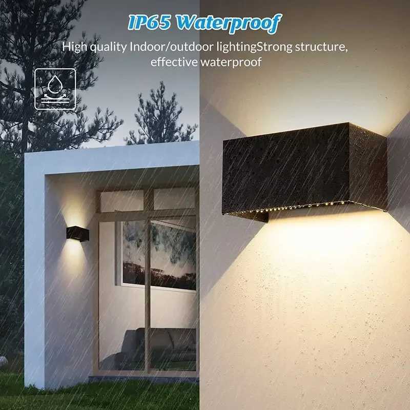Aluminum LED Wall Lamp Outdoor Waterproof IP65 Interior Wall Light 12W24W Porch Garden Lights Living Room Street Stairs Lighting XJ250624