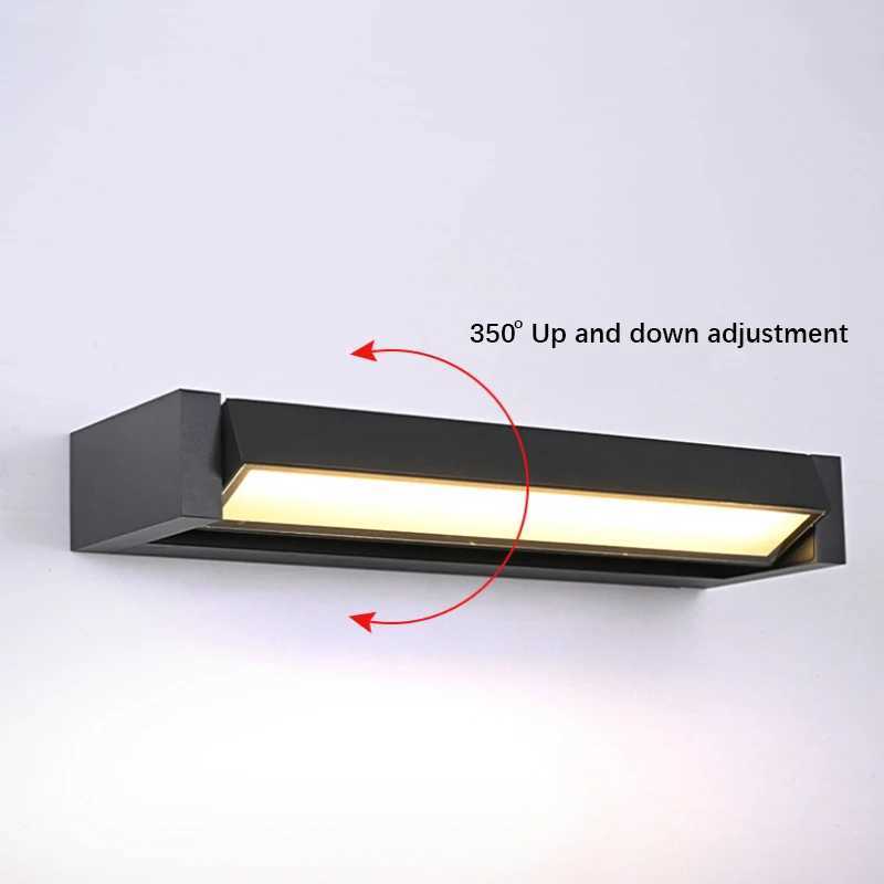 Adjustable Angle Outdoor Waterproof Wall Lamp Garden Wall Lamp Simple Aluminum Wall Lamp Exterior Wall Decoration Lighting XJ250624