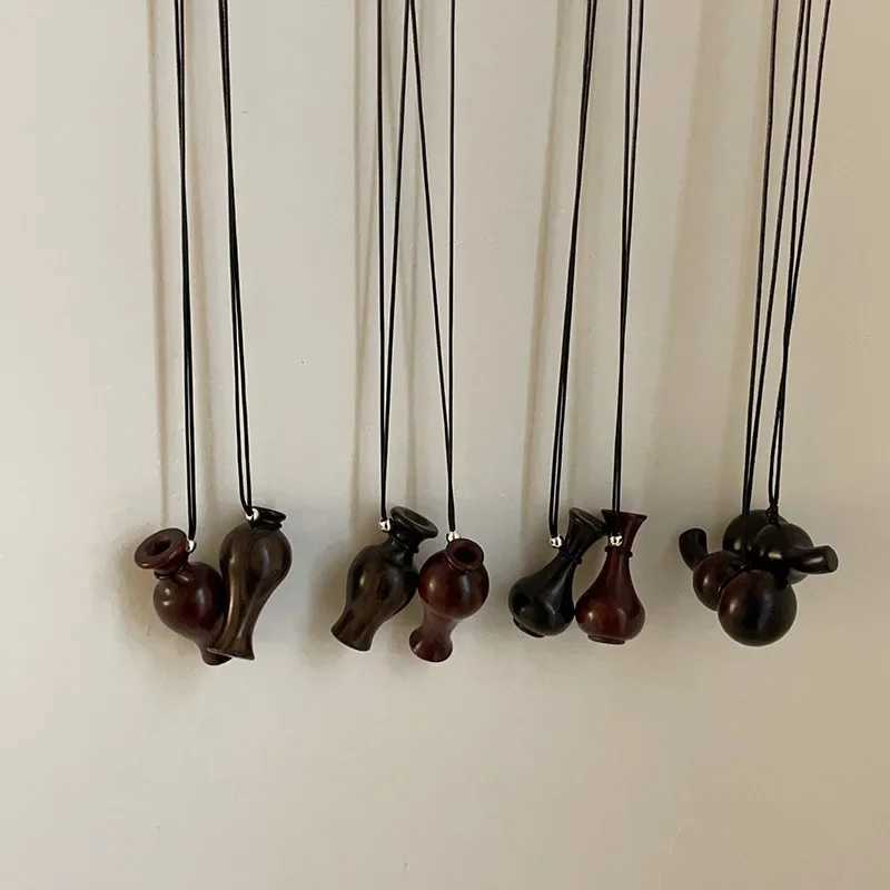 Wooden Pendant Necklace Female Fashion Sweater Chain V250625