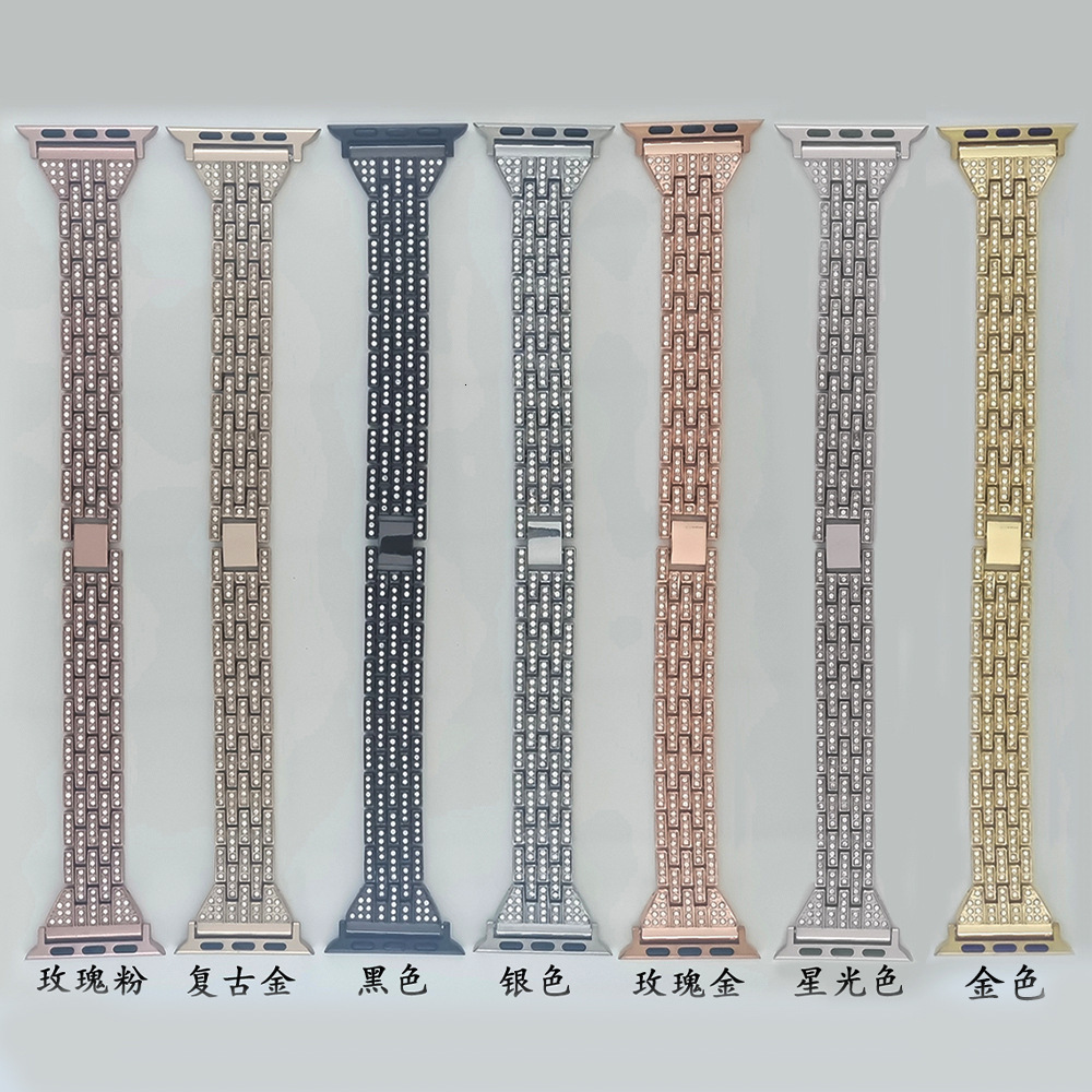 Luxury Premium Five - Pearl Rhinestone Metal Band for Apple Watch Series 1 - 9