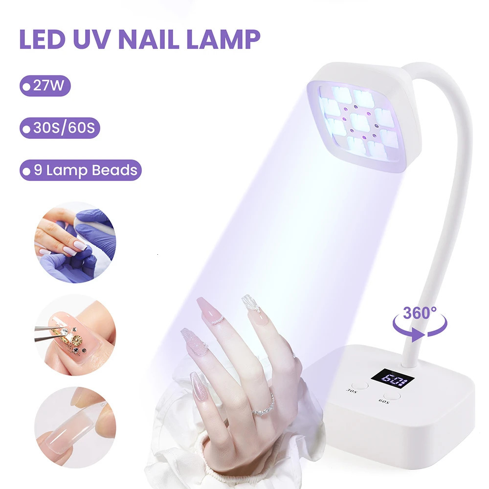 Rechargeable Sun uv Led Nail Lamp Professional uv Light for Gel NailsMini Nail Dryer Led uv Light Lamp for Nail Art Salon 250625