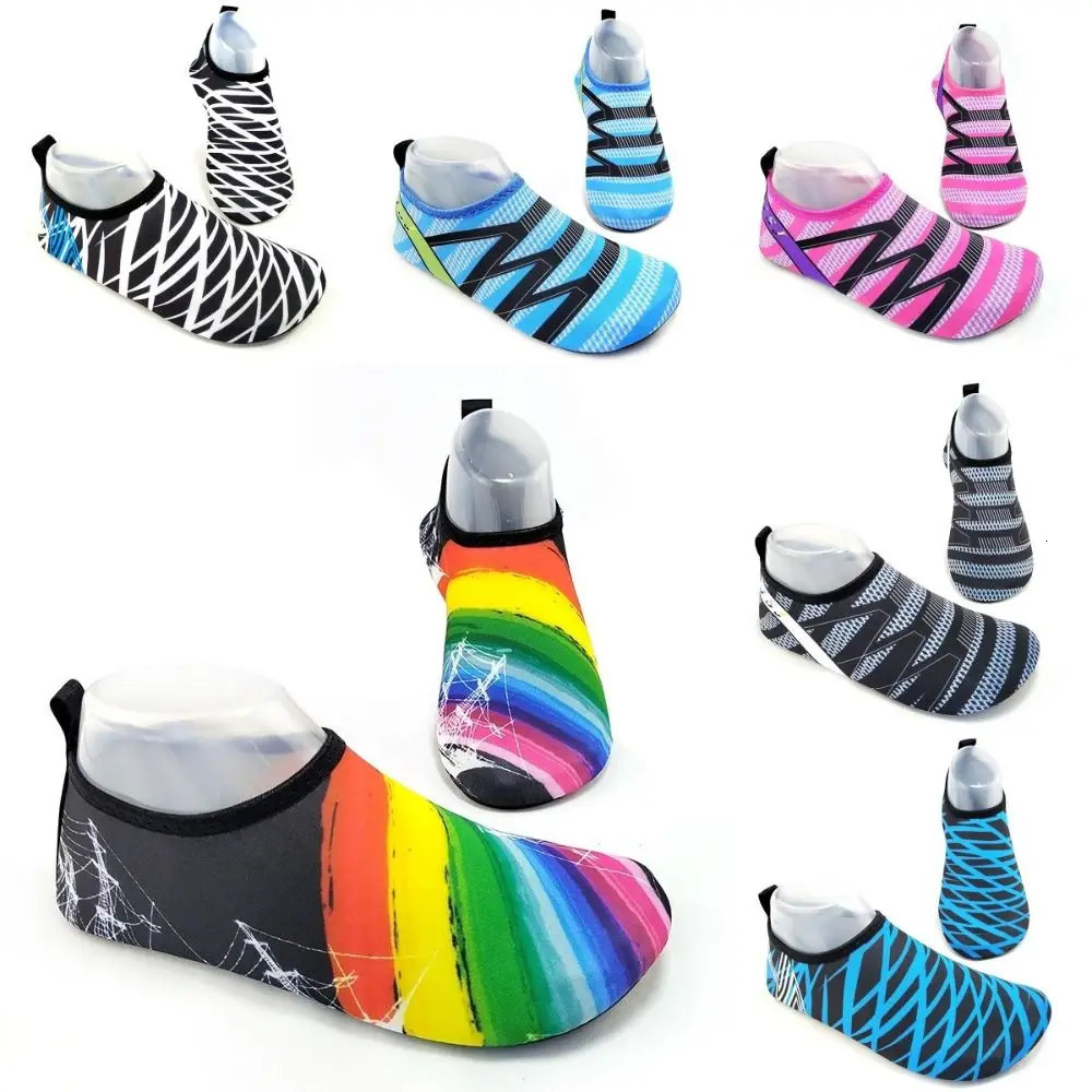 Nnti-slip Quick-Drying Water Shoes Light Flat Swimming Sandals Size 34-43 Unisex Swimming Aqua Slippers Seaside 250624