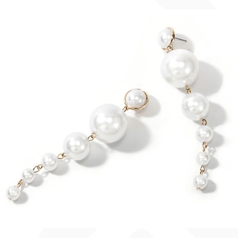 Exaggerated pearl long earrings earrings celebrity temperament fashion personality earrings