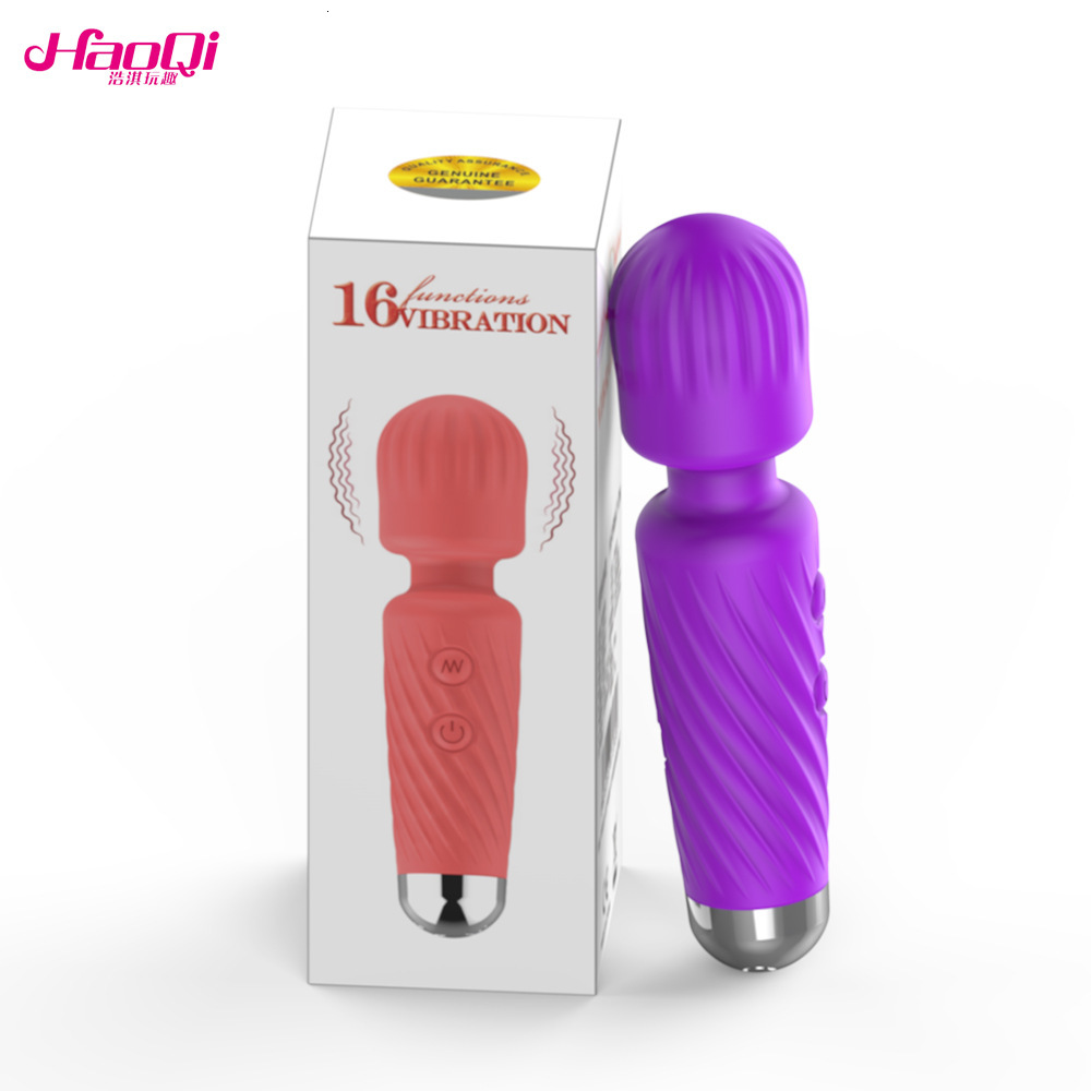 Haoqi Fun New Mini Rechargeable AV Adult Sex Massage Stick Masturbation Device