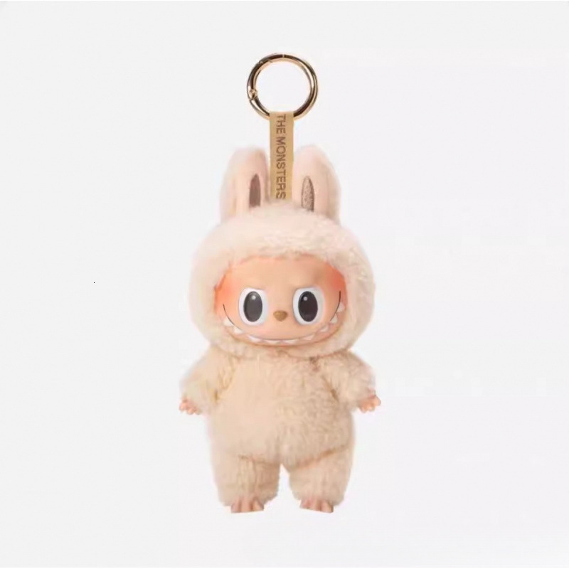 Free Shipping Designer Doll Pendant Labubu Heartbeat Macaron Plush Doll Toy Labubu Doll Keychain Bubble Mart