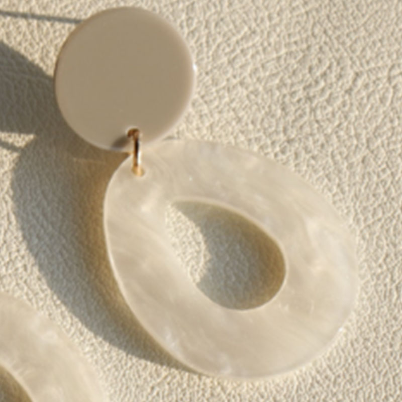 French vintage acrylic earrings art fresh mori earrings for girls