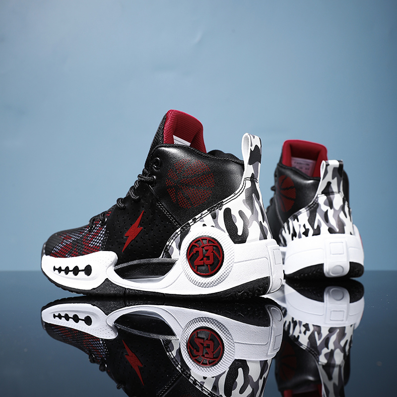 8809-Boys New Breathable Sneakers Mesh Basketball Shoes Anti Slip Wearable Wear Resistant Boys Basketball Shoes Boys Teen Combat Training Sneakers Kid