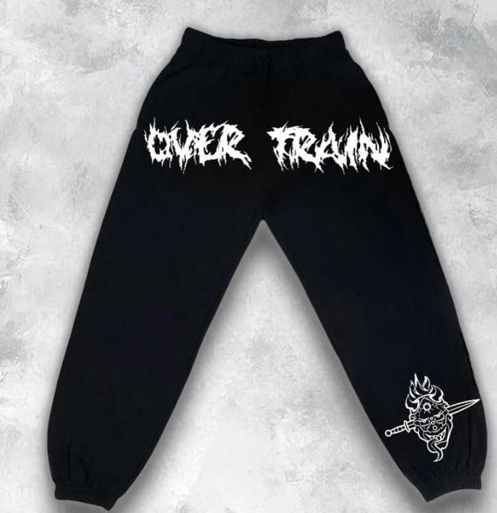 Style Jogger High Waist Graphic Streetwear Mask Dagger Spiked Trim Urban Dance Gym Street 2k Cyberpunk Male Casual X250625