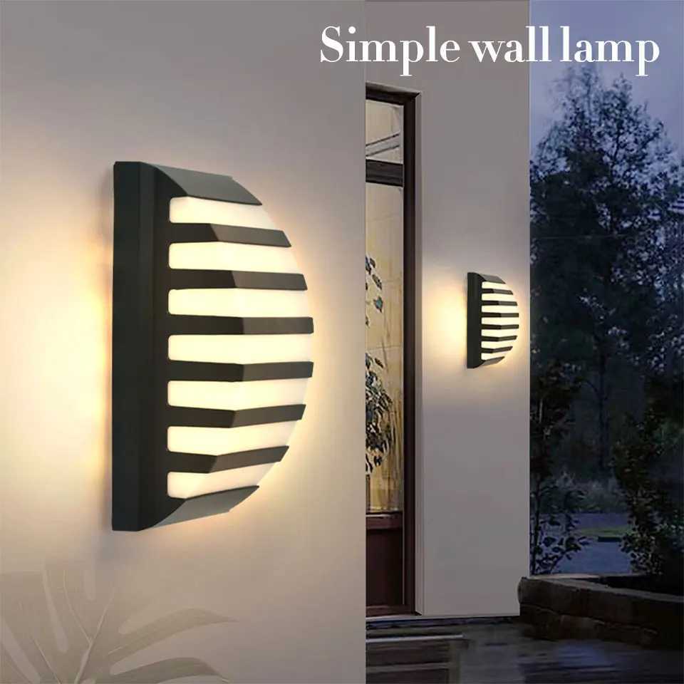 LED Outdoor Wall Light Waterproof IP66 Motion Sensor LED Outdoor Lighting Porch Lights Balcony Garden Lights Outdoor Wall Lamp XJ250624