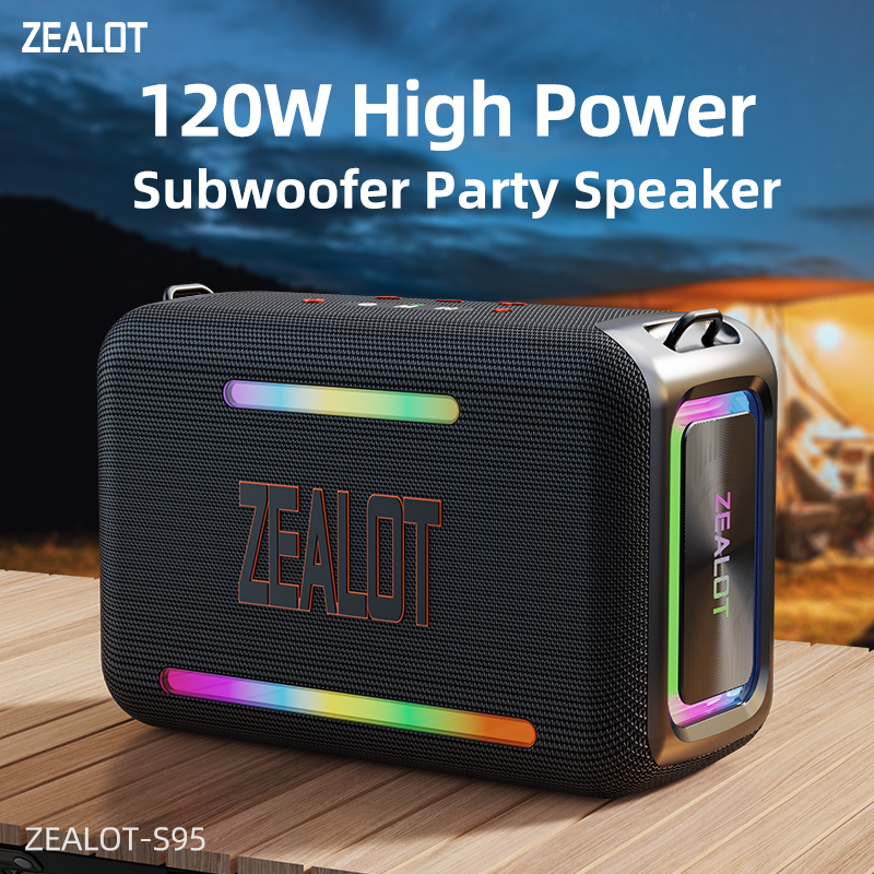 S95 Customizable Zealot Durable Waterproof Wireless Bluetooth Speaker for Outdoors Easy Pairing & Robust Design