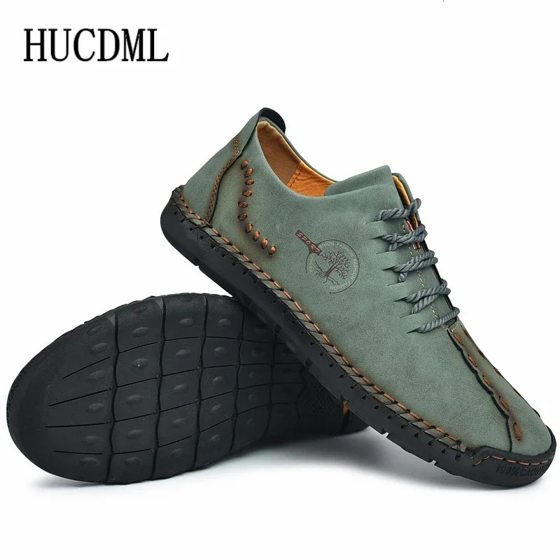 Handmade Leather Casual Men Shoes Comfortable Leather Casual Shoes Men Loafers Moccasins Driving Shoe Big Size 38-48 250624