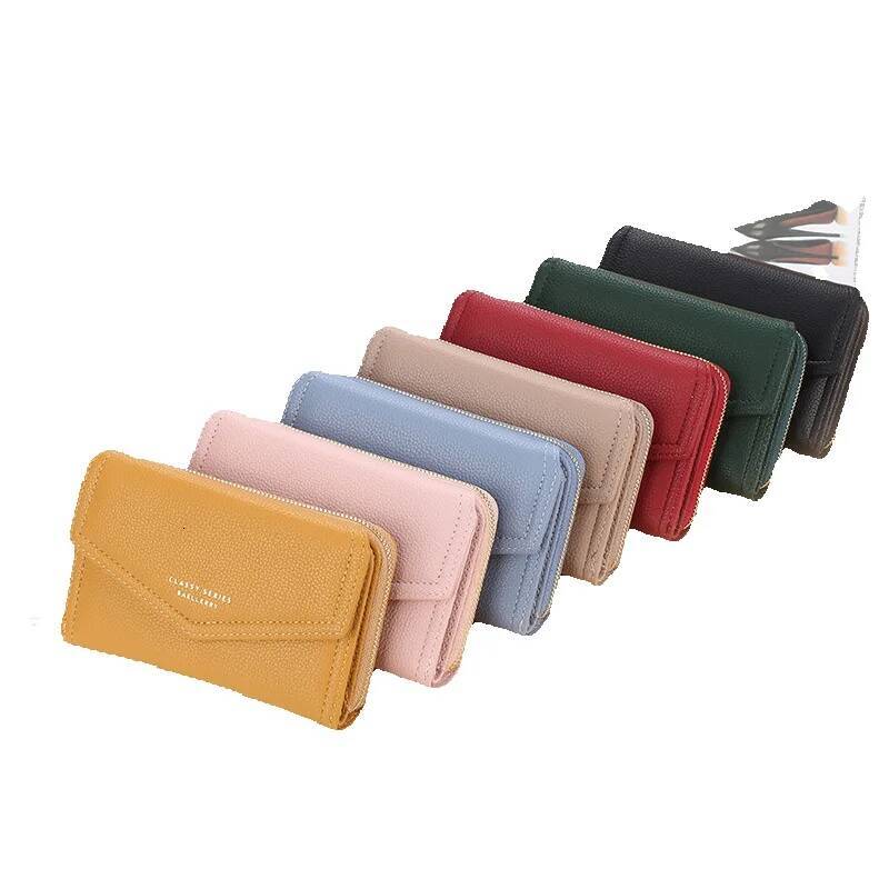 Free Shipping 2025 New Designer Bag Versatile New INS Style Cute Women's High-end Short Wallet With Multiple Card Slots Zipper Coin Purse Small C