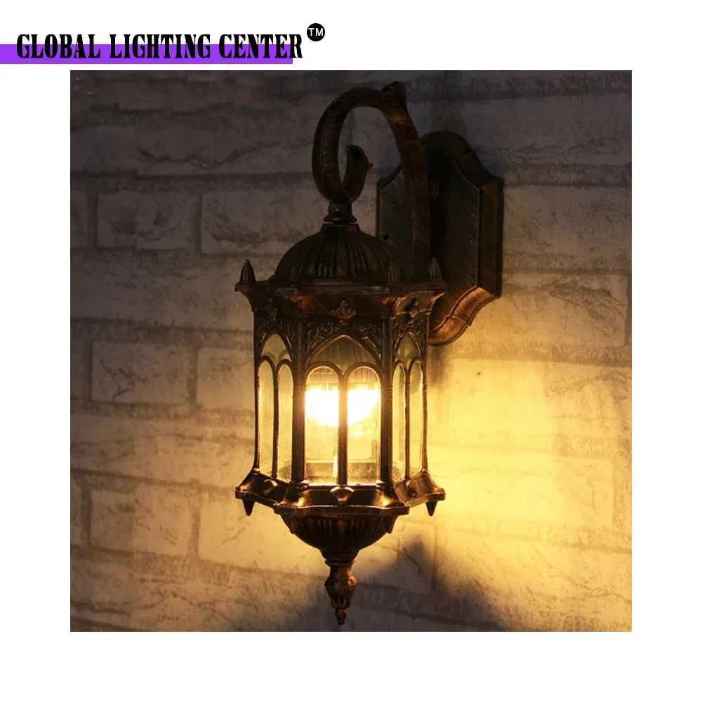 Art Wall Lamp Home Decor Courtyard Lamps Aluminum Retro Wall Lights Outdoor Garden Waterproof Lighting 85-265V DC Wiring XJ250624